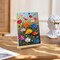 Paint By Number Framed Flower Kit for Adults with Easel – DIY Acrylic Floral Canvas Painting Set for Home Wall Decor, 8x12 Inch